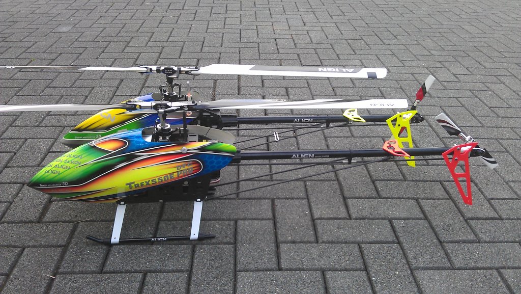 trex 550e helicopter